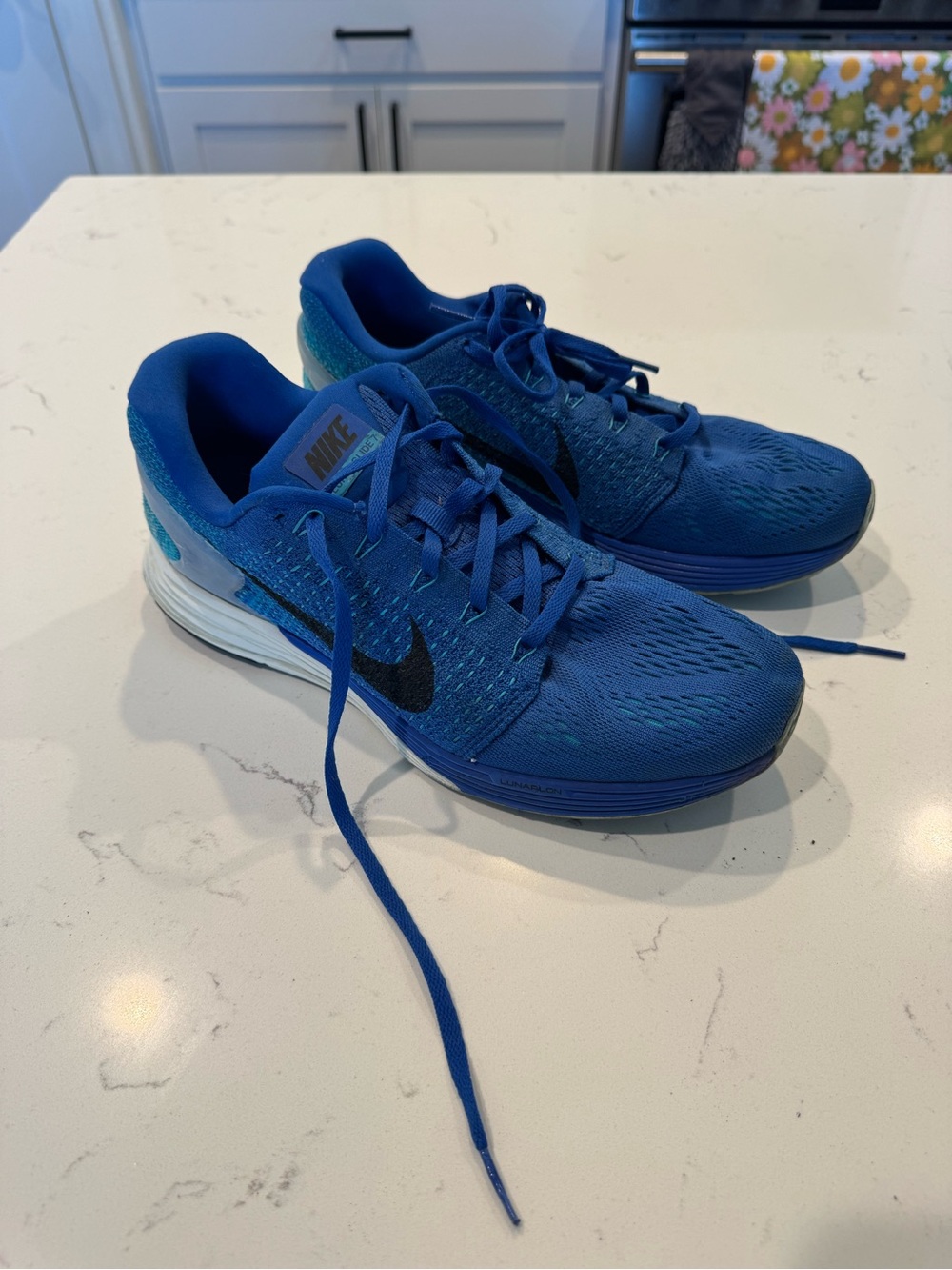 Nike LunarGlide 7 Game Royal Mens Size 9 Running Shoes LUNARLON Sneakers